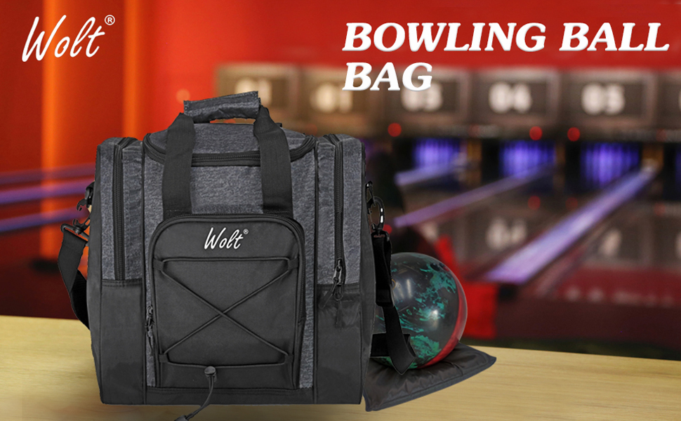 Wolt Bowling Ball Bag for Single Ball Bowling Ball Tote