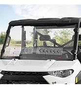KEMIMOTO 2-IN-1 Vented Windshield Compatible with Ranger 1000, Sliding Scratch Resistant Front Wi...