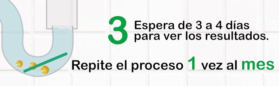 evita malos olores, elimina obstrucciones, residuos orgánicos