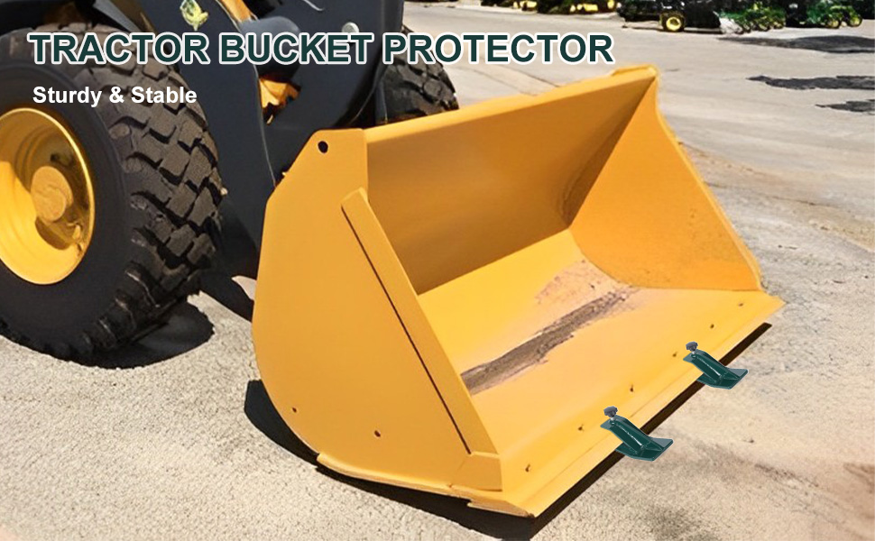 Tractor Bucket Protector, 2pcs Ski Edge Protector, Turf