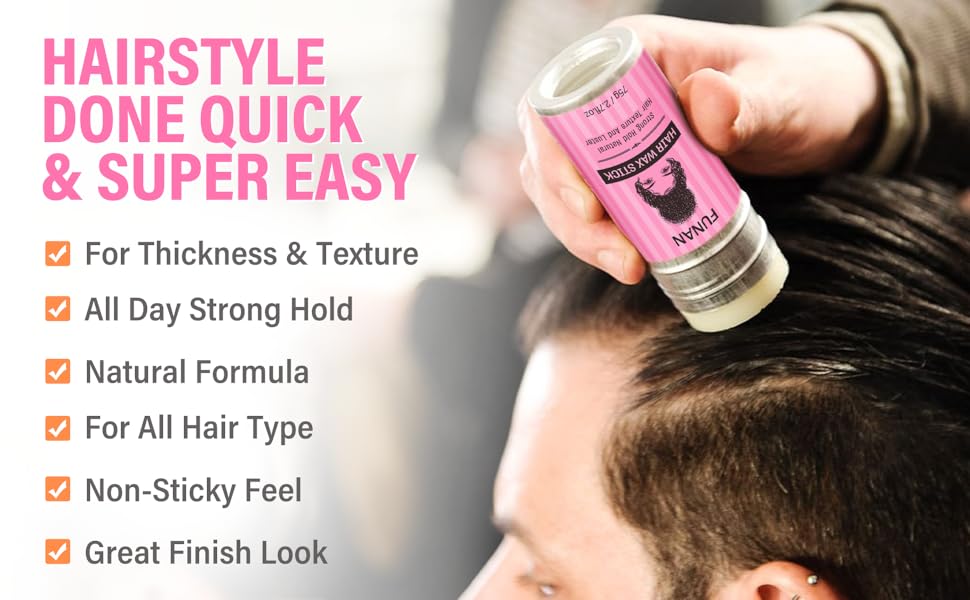 Wax stick for flyaways smooth wigs for easy combing