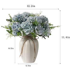 hydrangea with vase