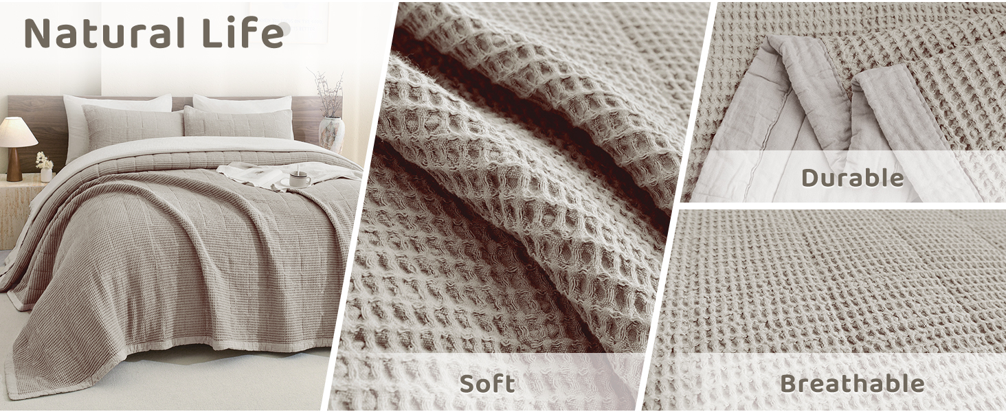 Sanracie Oversized King Bedspread 100% Cotton Waffle Weave Quilt for All Seasons
| Sanracie Oversized King Bedspread E81e4b5e Ee63 4081 A780 F49c7edd7e98. CR0,0,1464,600 PT0 SX1464 V1