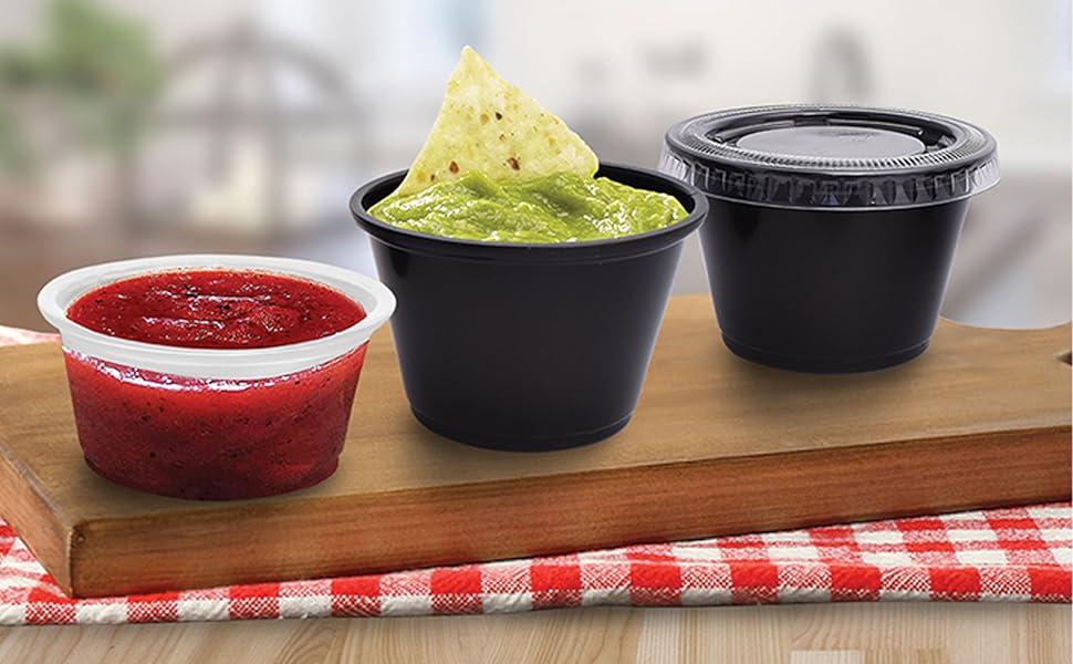 [2500] Small Plastic Portion Cups, Lids Sold Separately (0.