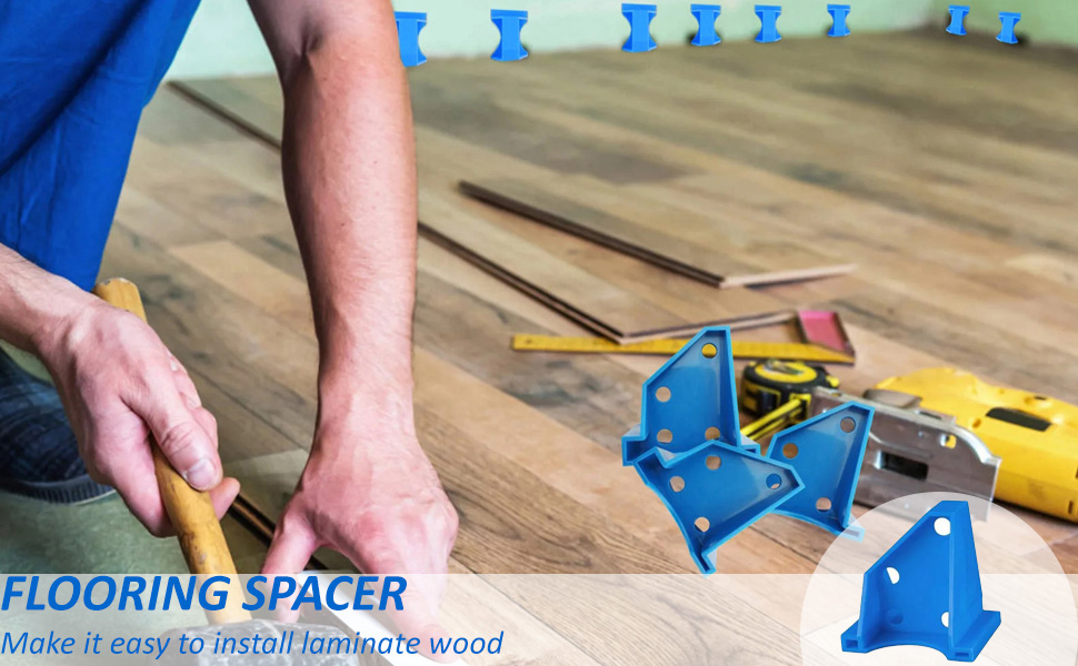Live Clouds 40PCS Flooring Spacers Laminate Flooring Installation Kit with 1/2" & 1/4" Gaps