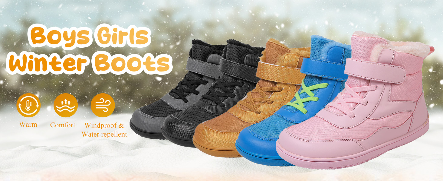 Boys Girls Winter Boots