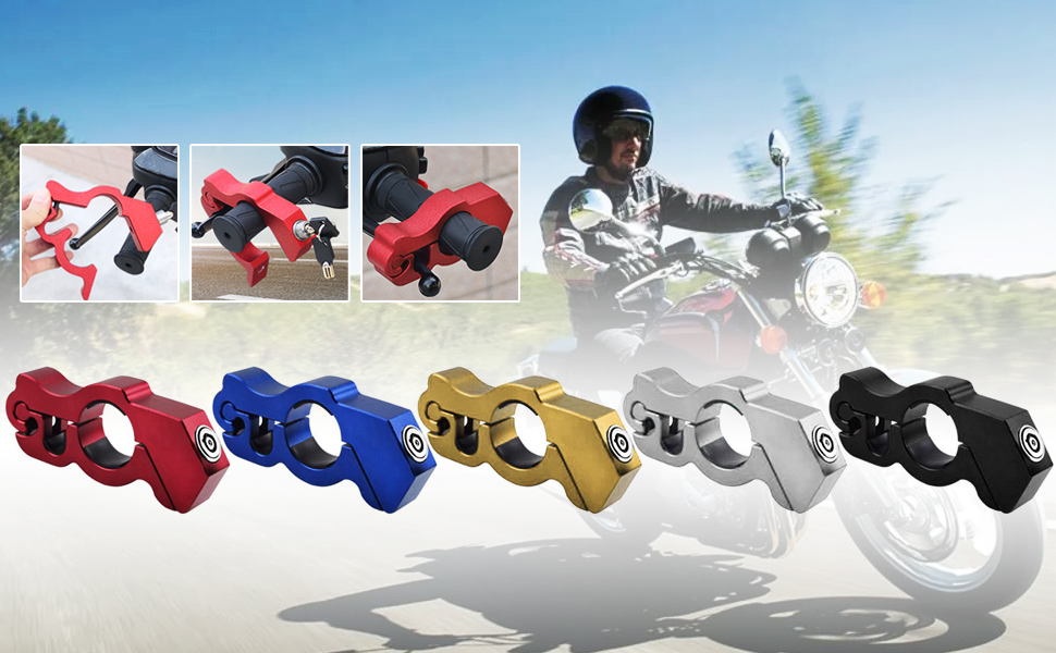 Windance Motorcycle Handlebar Lock Grip/Throttle/Brake/Anti