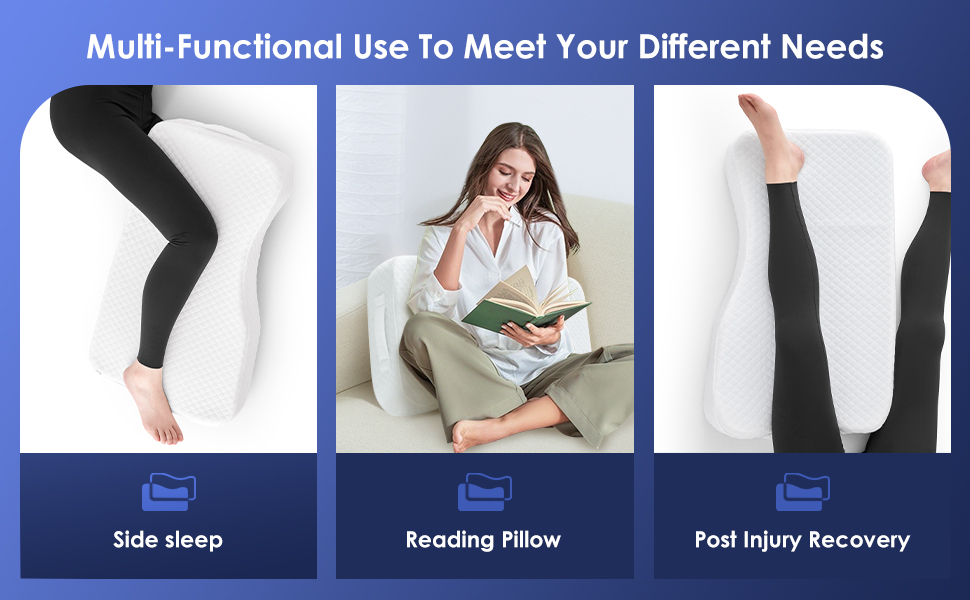 Amazon.com: Livemy Leg Pillow for Side Sleepers, Memory Foam Knee - Spine Alignment Pillow For Side Sleepers
