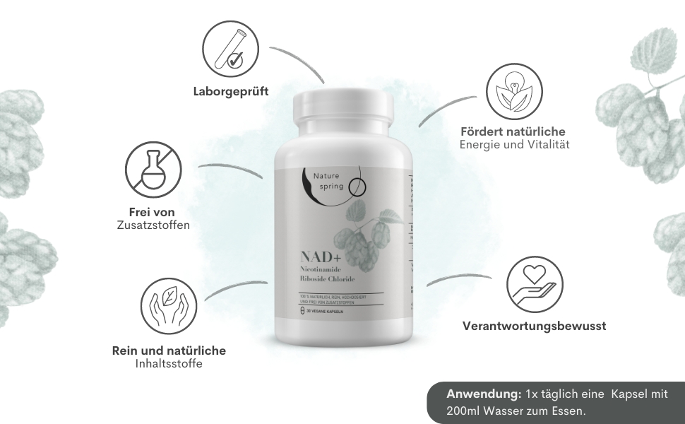 Fördert natürliche Energie und Vitalität Laborgeprüft Rein