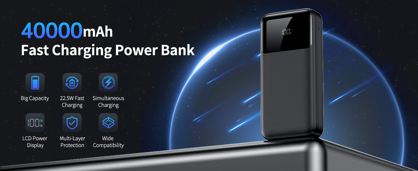 power bank 40000mAh