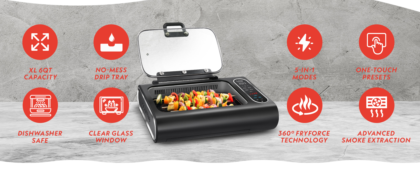 5 in 1 Tabletop cooker Gourmia