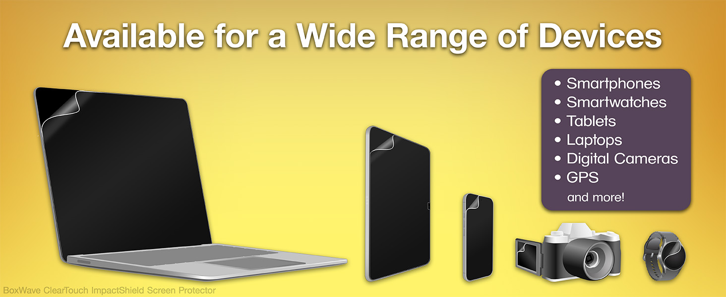 Available for a Wide Range of Devices: Smartphones, Watches, Tablets, Laptops, Cams, GPS, and more!