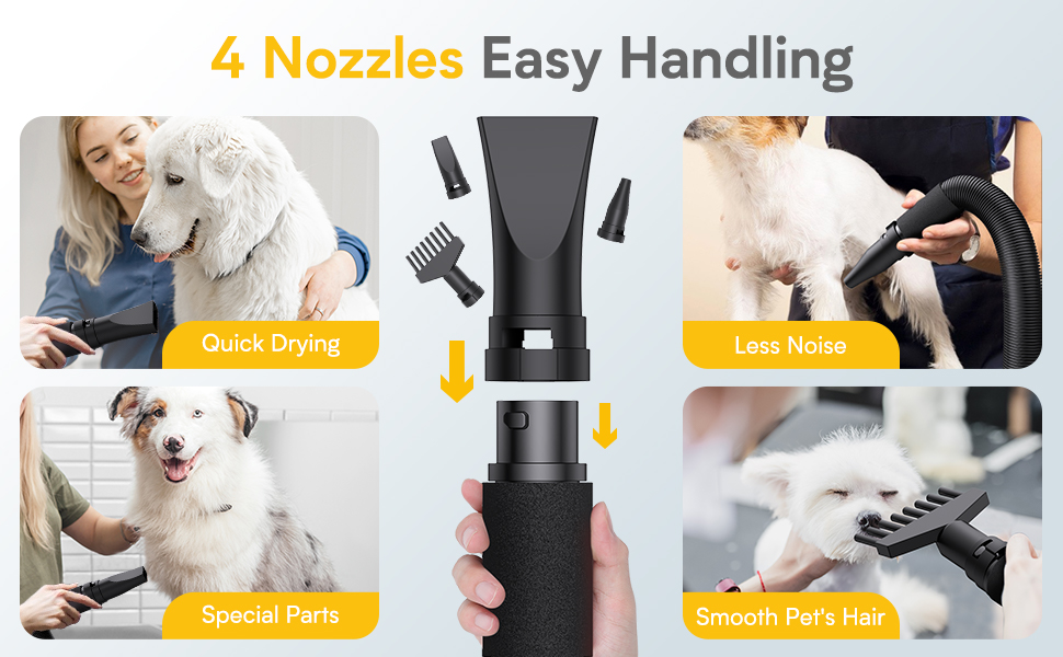 FFW Dog Dryer, 4.3HP/3200W Pet Grooming Dryer with Touch Screen, High Velocity