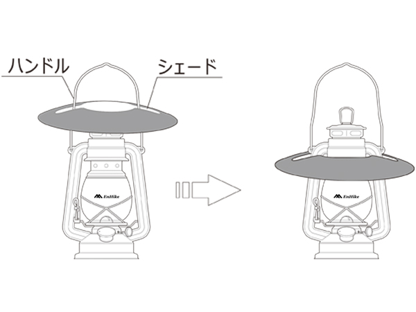 新品未使用！2個！EnHike ランタンシェード オイルランタン用 XL EnHike オイルランタン用 ランタンシェード XLサイズ 未使用