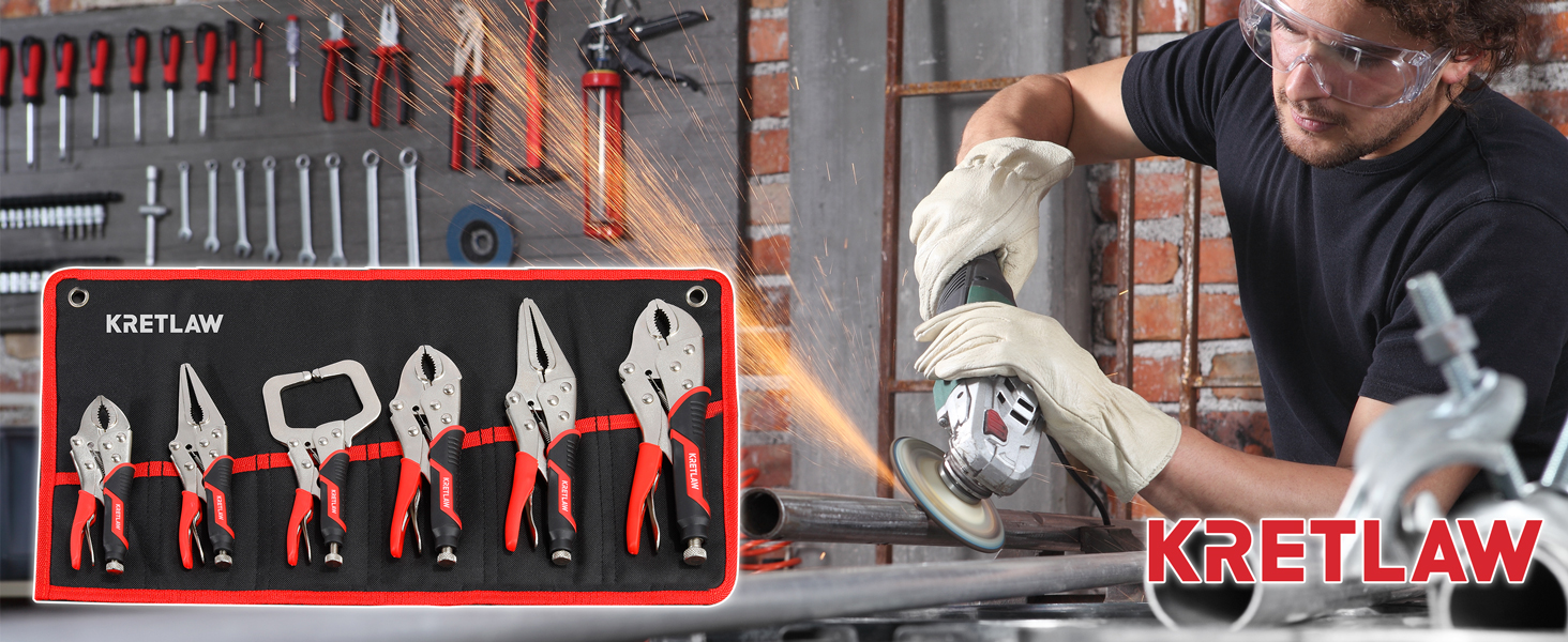 KRETLAW Vice Grips Pliers Set