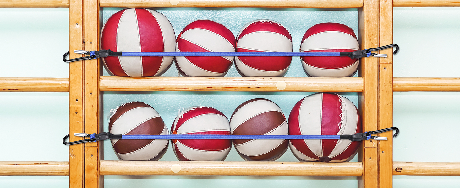 WORKPRO 8-Piece Bungee Cords with Aluminum Carabiner