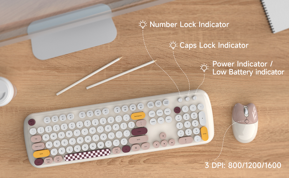 Wireless Keyboard and Mouse Combo
