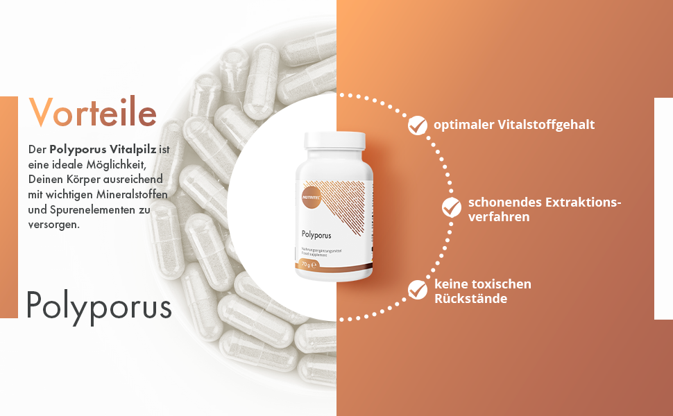 optimaler Vitalstoffgehalt, Schonendes Extraktionsverfahren, Keine toxischen Rückstände