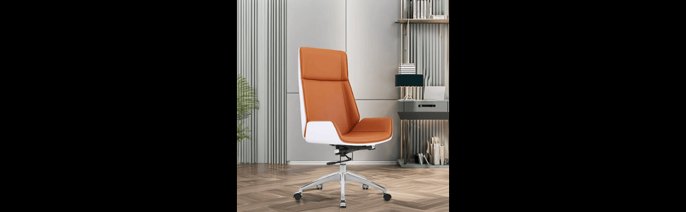 Modern Ergonomic high-back Executive Swivel Office Chair in synthetic leather