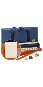 American Mahjong Set, “Sapphire” with Soft Case
