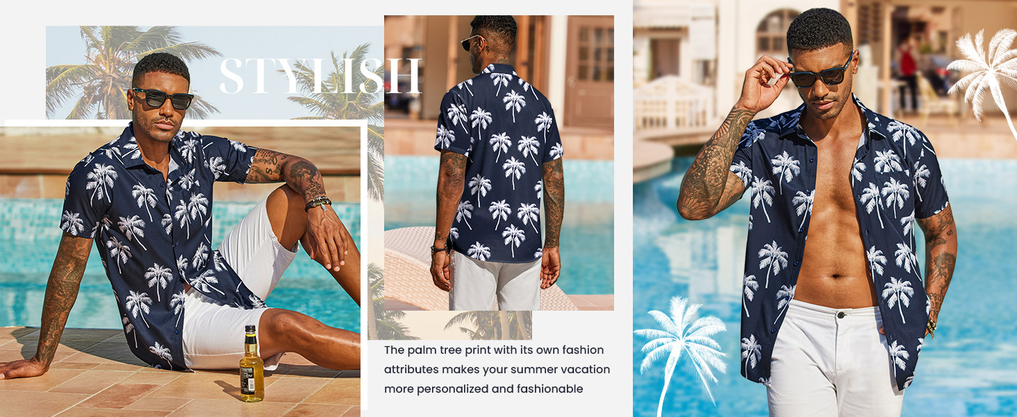 men summer hawaiian shirt