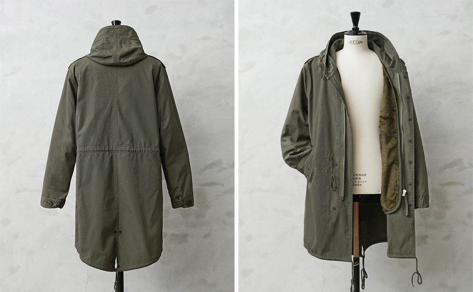 ジャケット・アウター HOUSTON M-51 NARROW FIT WP17 WAIPER.inc モッズコート コート HOUSTON ヒューストン WAIPER