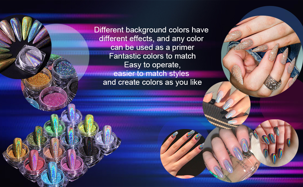 Glitzerpulver Nägel Glitzer