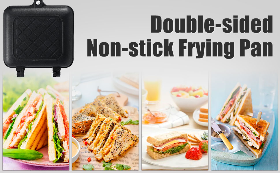 Camping Toastie Maker NonStick Stovetop Toastie Maker Baking Pan with