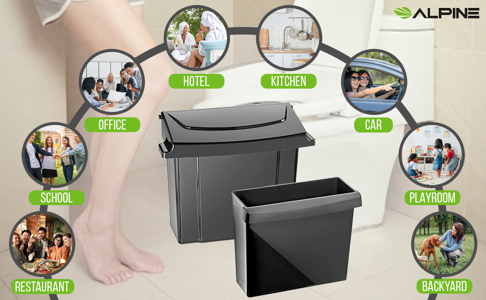 Alpine Sanitary Napkin Receptacle Feminine Hygiene