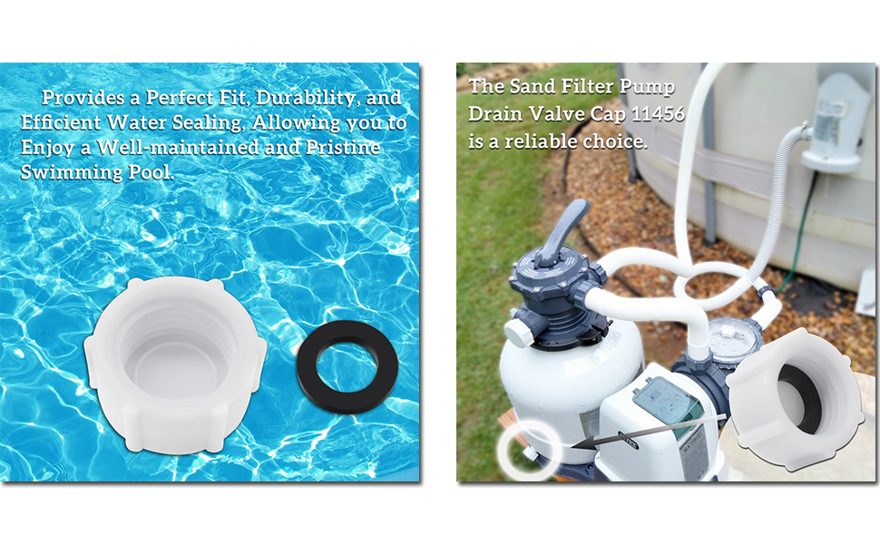Drain Valve Cap and O Ring 11456 Replacement for Intex Sand