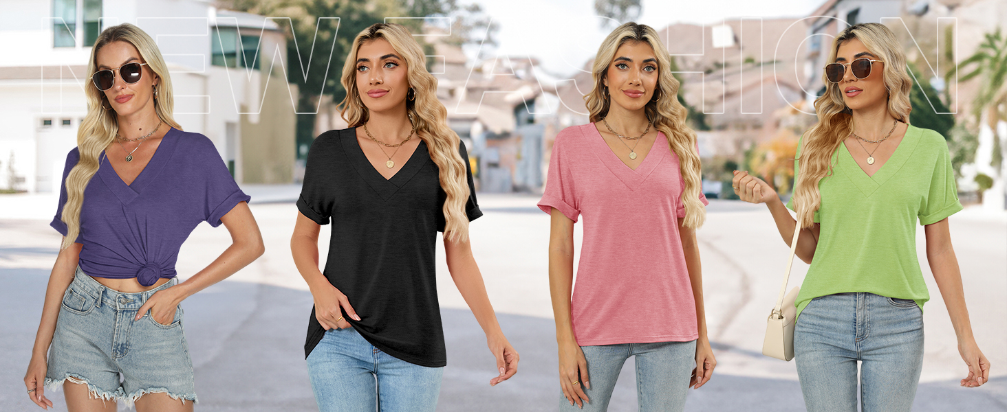 t shirts for women loose fit