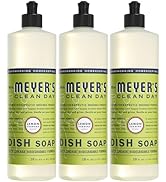 MRS MEYERS Liquid Dish Soap, Lemon Verbena, 16 Fluid Ounce (Pack of 3)