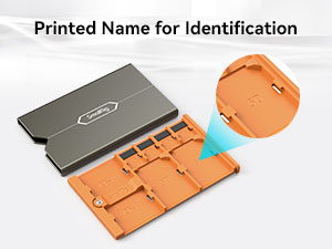 Étui Cartoire JJC Pour Cartes CFexpress Type B/XQD - Protection Transparente - Lot De 6