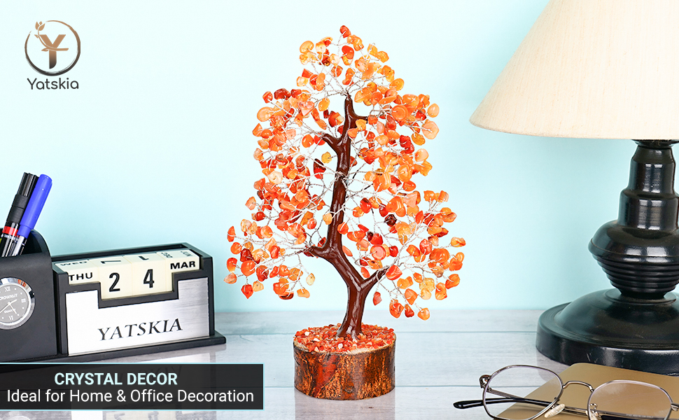 feng shui money tree crystal home decor