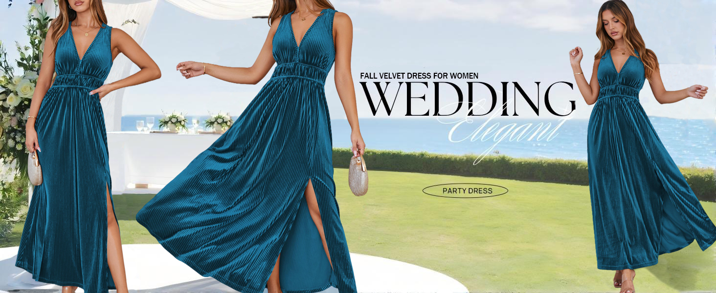 wedding guest velvet dress