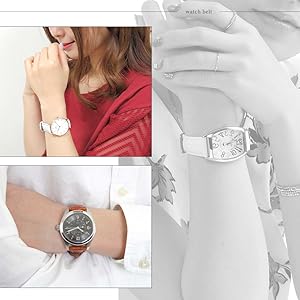 Genuine Leather Croco Embossed Leather Band Replacement Strap Leather Long Band Adjustment Kit Pin Croco Separates Leather Watch Strap