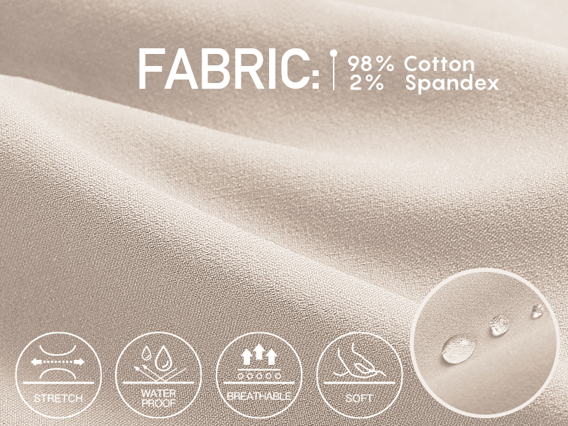 Galaxy by Harvic Mens Slim Fit Cotton Stretch Chino Pants 2