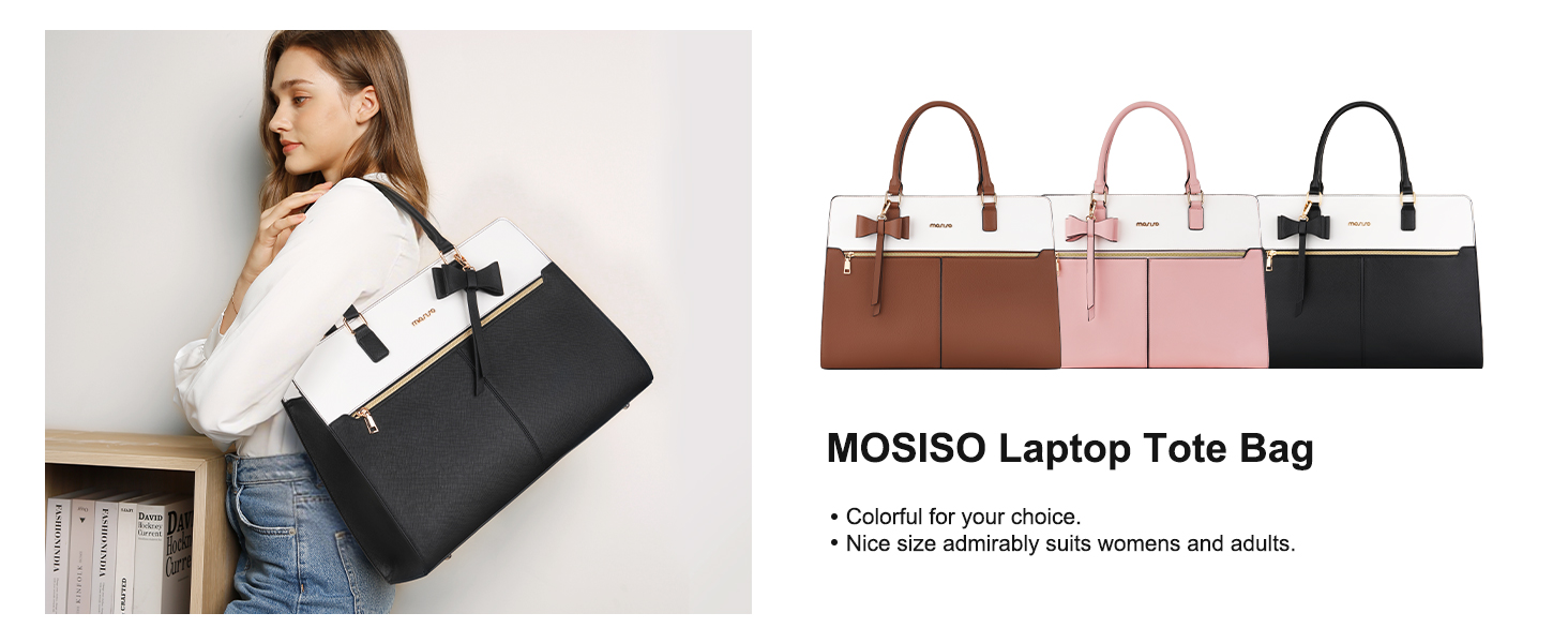 15.6 inch PU Leather Large Capacity Handbag
