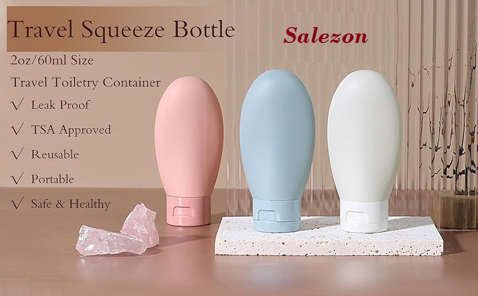 Travel squeeze bottles