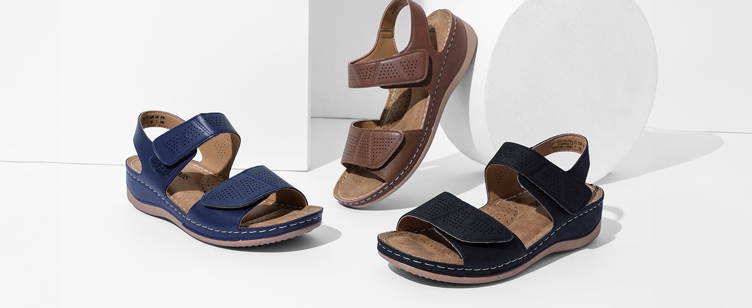 black sandals