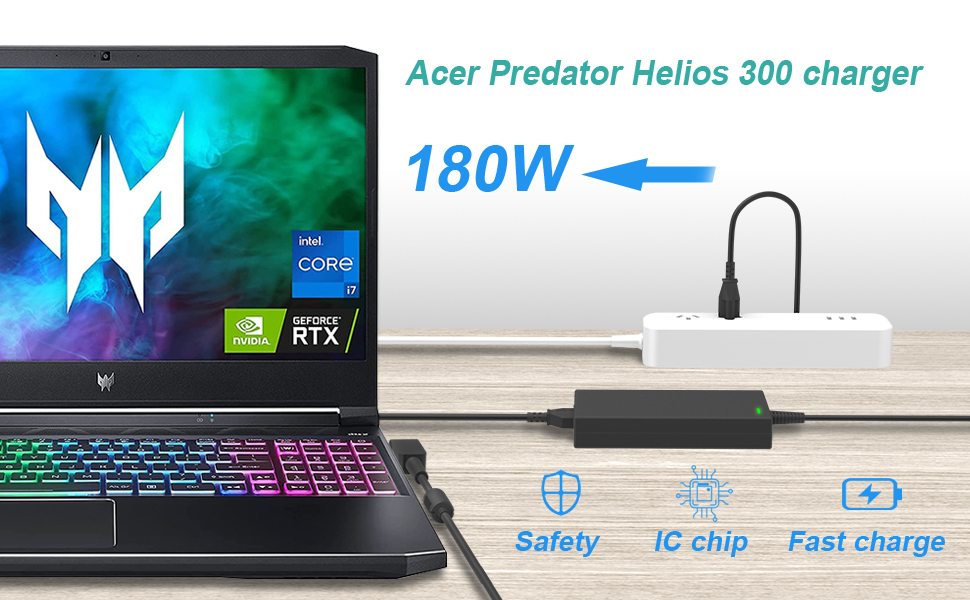 180W AC adapter for Acer Nitro 5 charger,Acer Predator Helios 300 charger,AK.180AP