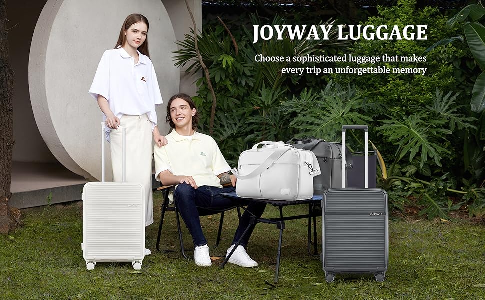Joyway Luggage Sets 4 Piece, Expandable Suitcase set with Spinner Wheels and