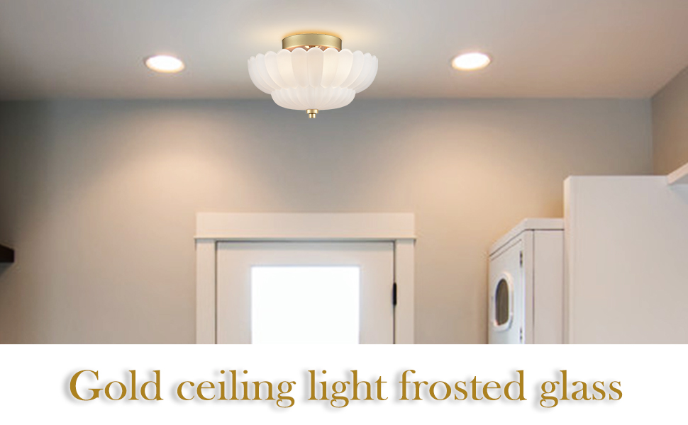 brass ceiling light