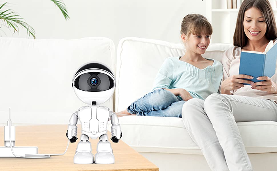 Buy Blackpool® 1080p Smart Robot IP Camera Home Security 360 Rotating