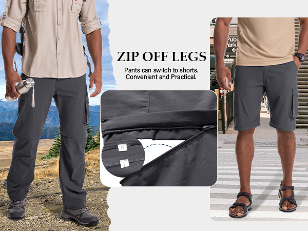 Amazon.com: Jessie Kidden Mens Hiking Pants Convertible