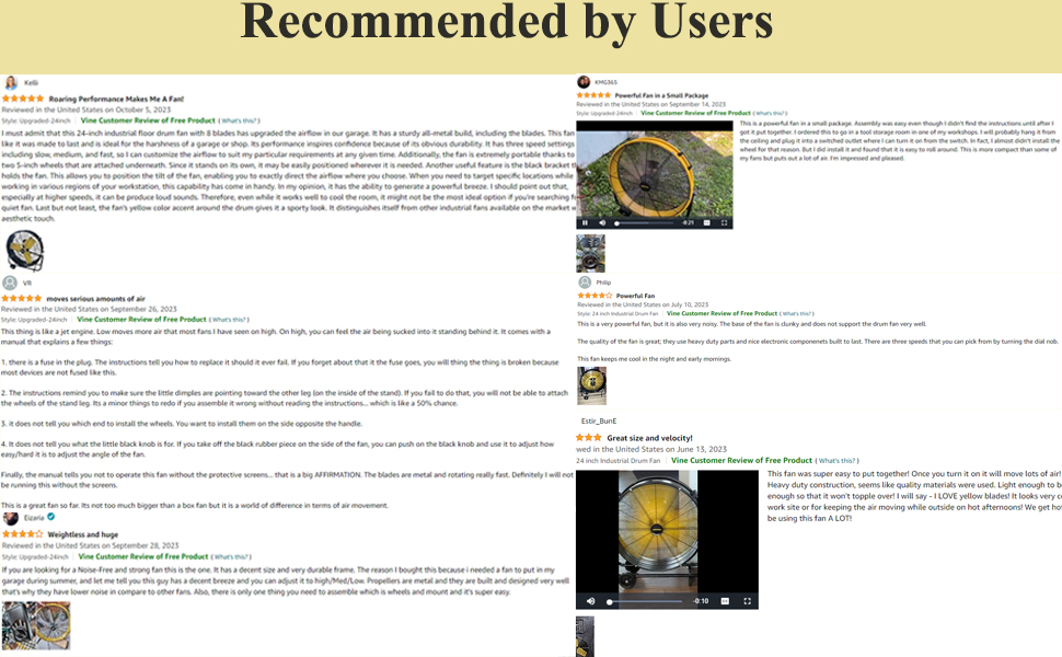 drum fan reviews