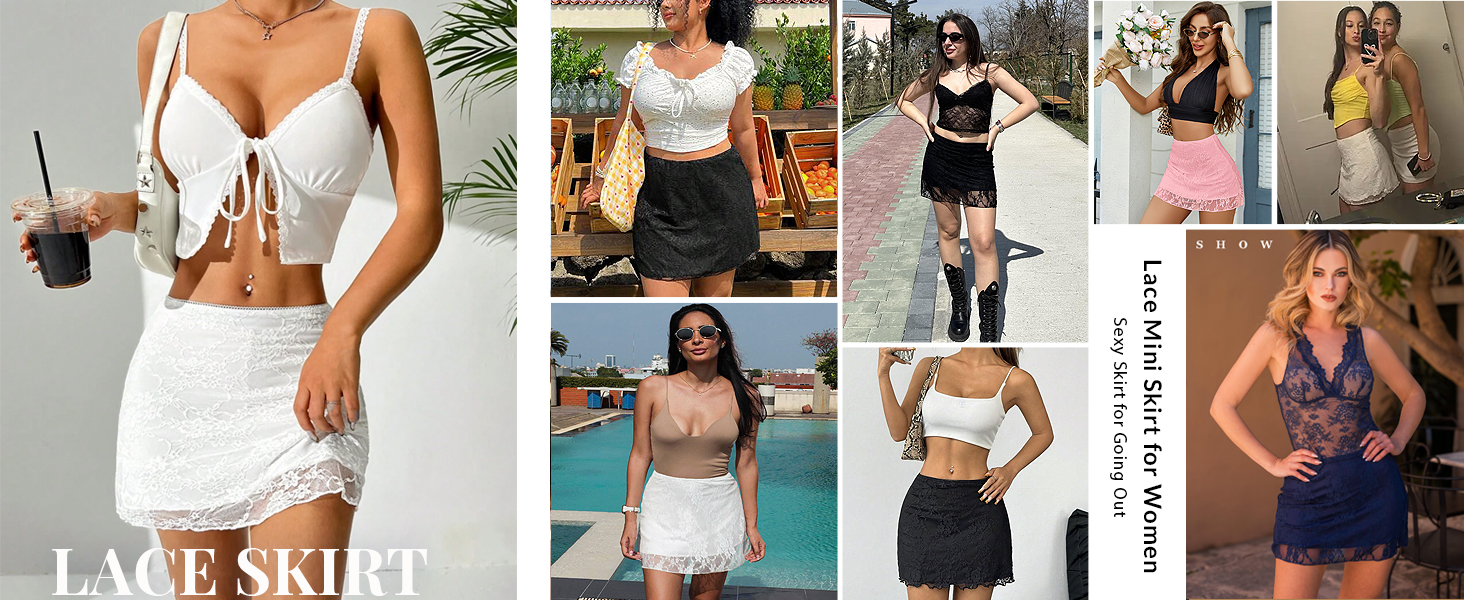 lace skirt for women