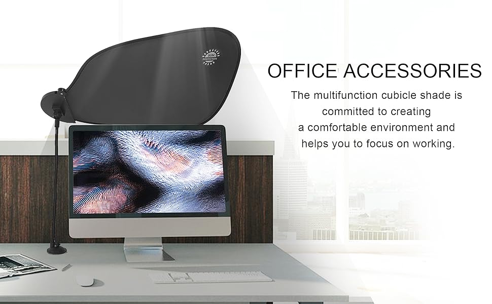 office Accessories：desk shade for cubicle to block light 