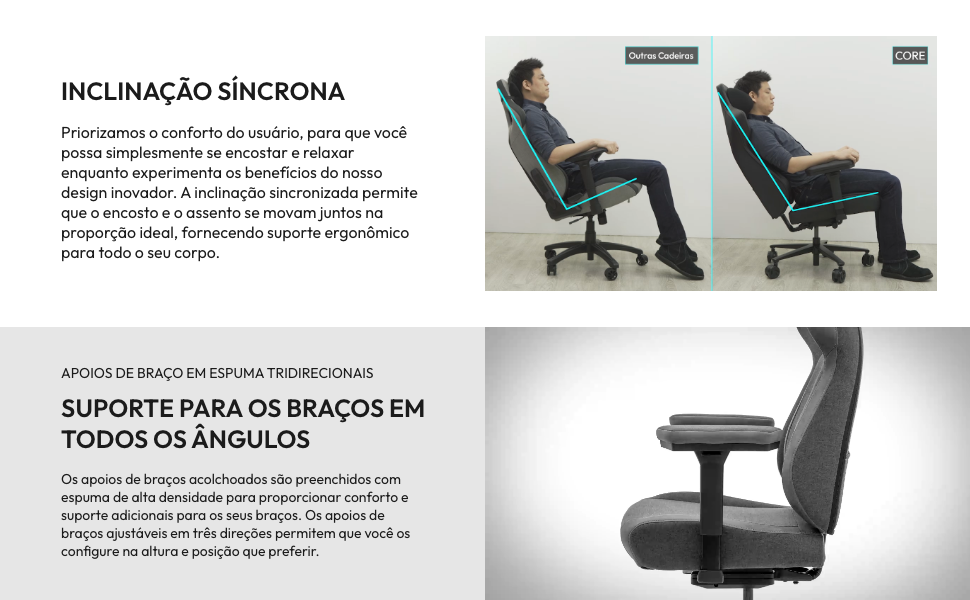 Cadeira; Conforto; Tecido; Tecnologia; Qualidade;