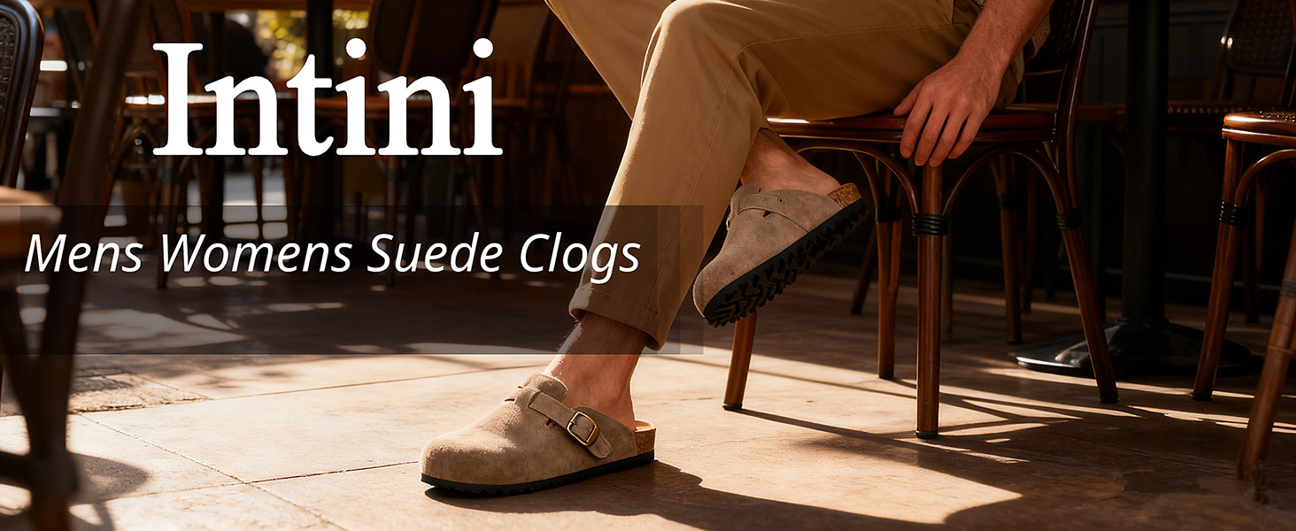 Womens Mens Suede Clogs 